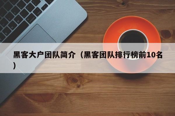黑客大户团队简介（黑客团队排行榜前10名）